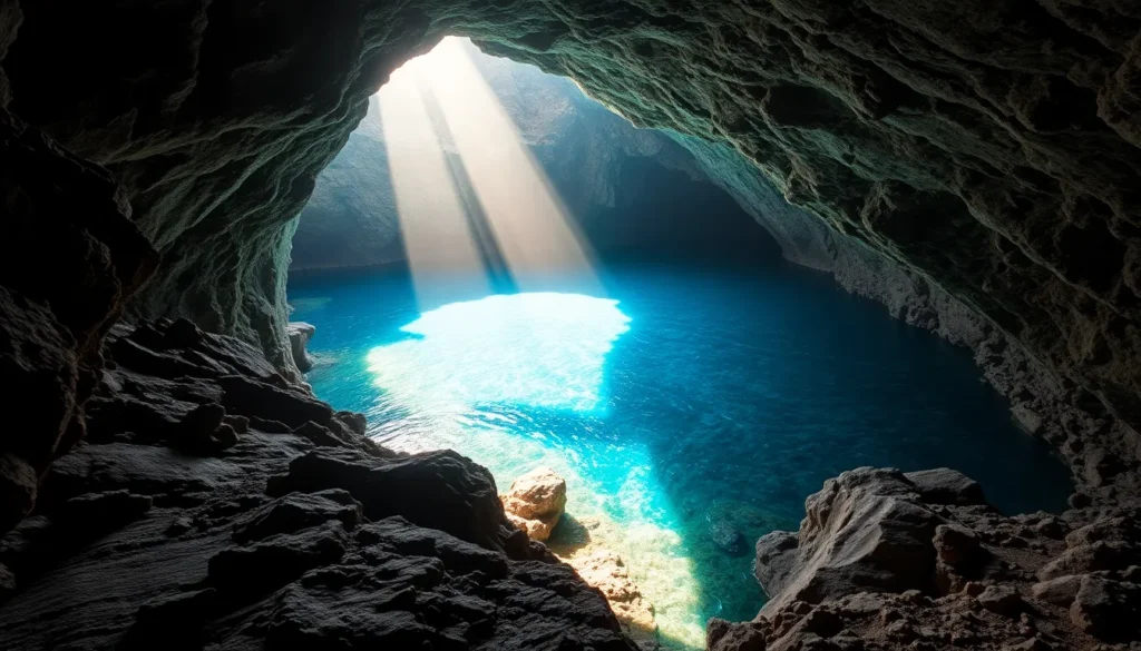 why lerakuty cave water so clear